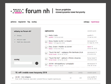 Tablet Screenshot of forum.nowehoryzonty.pl